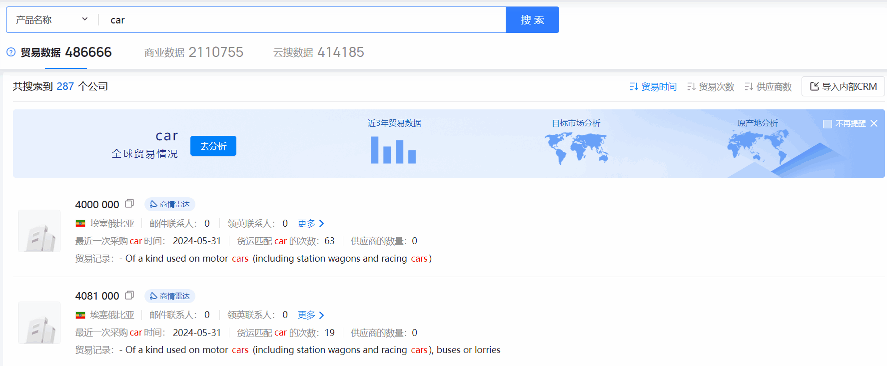 埃塞俄比亚海关数据,海关数据,凯发K8天生赢家一触即发海关数据