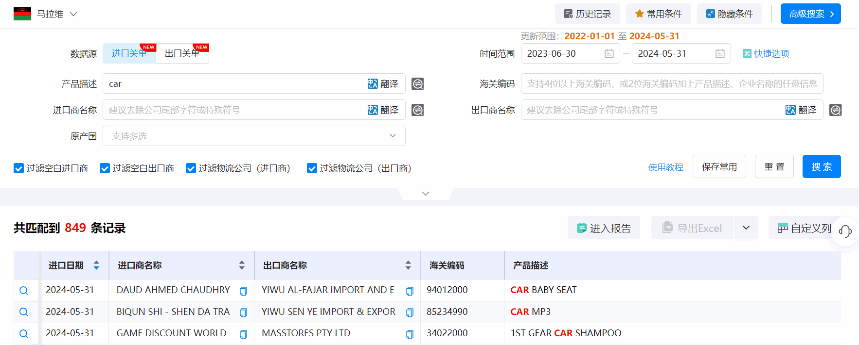 马拉维海关数据,海关数据,凯发K8天生赢家一触即发海关数据