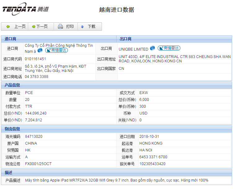 海关数据,进出口数据,进口数据,凯发K8天生赢家一触即发,贸易,越南